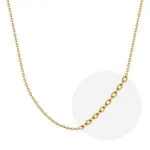 갤러리아 18K 신함마 체인 목걸이 줄 옐로우 골드 1.1mm