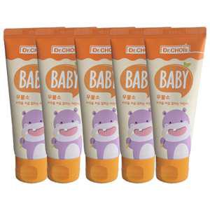 좋은치약 베이비 스텝원 무불소 6개월부터 60g 5개+미니치약 5개