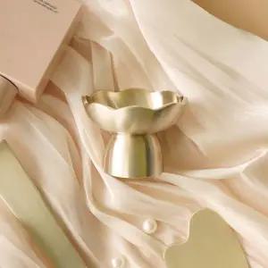 [롯데백화점]놋담 [누빔 파우치 증정] 방짜유기 꽃 괄사 마사지기