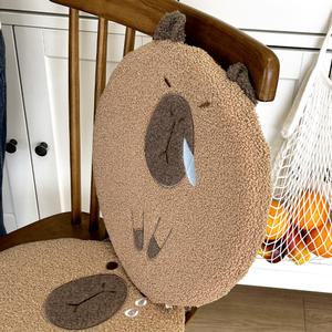 국내발송 카피바라 의자 방석 원형 쿠션