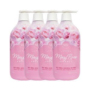 해피바스 로즈 에센스 브라이트닝 바디워시 900g x4