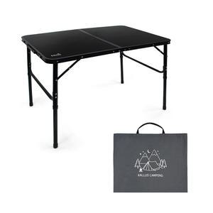 칼루스 접이식 2단 중형 테이블 블랙 900mm+가방포함 피크닉 나들이 낚시 야외 좌식 폴딩