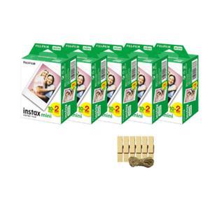 후지 인스탁스 필름 미니필름 10팩(100장)+나무 집게(랜덤발송)
