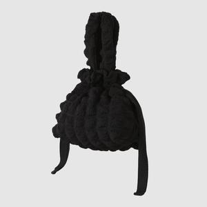 [블랑블랙]와플 조리 보송 토트 다용도 파우치 [블랙]