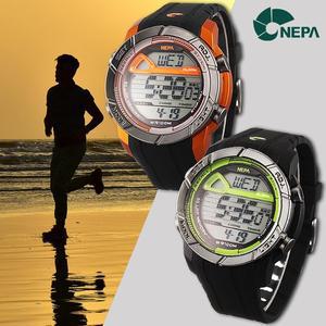 [네파] 50랩메모리 마라톤 런닝 전자 남성 스포츠 군인 손목시계 3컬러