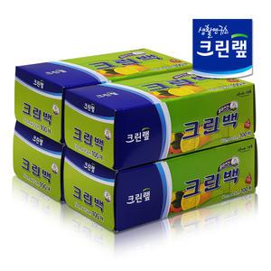 크린랩  뽑아쓰는 크린백  위생백  대형 중형 소형 100매 4입