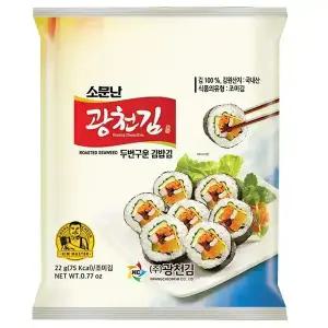 광천김 소문난 두번구운 김밥김 전장김 22g x 10봉