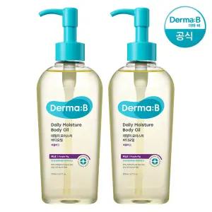 [공식] 더마비 데일리 모이스처 바디오일 200ml (퍼플 피그) x2개+(랜덤견본)튜브+3매