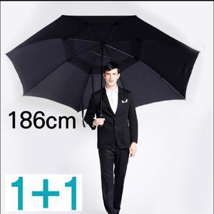 1 + 1   국내최대 186cm 이중천 자동 골프우산   초대형우산  의전용우산  자체제작