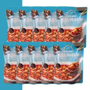 샘표 차오차이 홍콩식 마파두부 180g x10개 간단식사 전자레인지용 여행 캠핑 중식 덮밥