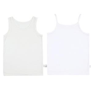 남아 여아 초등학생 사계절 흰색 무지 속옷 끈 런닝