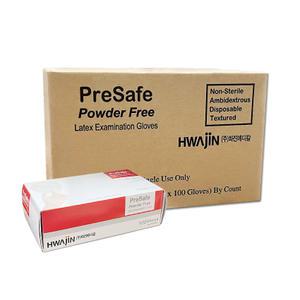 프리세이프 화진라텍스 덴탈글러브 M 1박스/10통 병원 일회용장갑 파우더프리