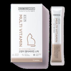 프롬벳 순수스틱 멀티비타민 고양이 츄르 12gx12포, 종합영양제