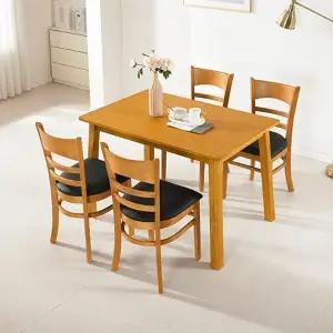 [히트가구] CZ2351 원목 4인 식탁 세트 2colors (착불)