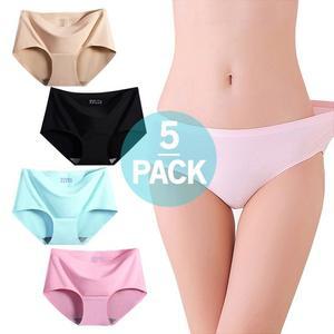 여성 심리스 노라인 무봉제 팬티 5장세트