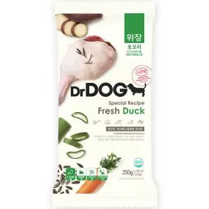 닥터독 생후 3개월 이후 위장 오리 건식사료 소화기능 개선 250g 1개