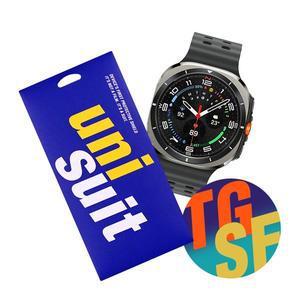 [유니슈트] 갤럭시워치 울트라 47mm 고강도 강화유리 2매+후면/측면 보호필름 각 3매(UT240310)