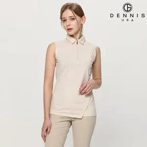 [데니스골프]데니스골프 여성 민소매 카라형 반집업 티나시_NAOMLTN069