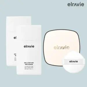 기미쿠션 본품 1개 (화이트) + 멜라리턴 선세럼 2개