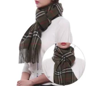 24FW 여성 리버시블 체크 캐시미어 머플러 (8090909 LOCH W 24F)