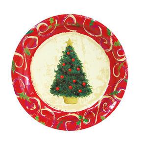 크리스마스트리접시9인치(6입)