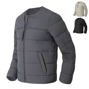 겨울 노카라 라운드 경량 패딩 자켓 점퍼