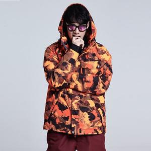 [라시엘로]  남여공용 스키복 보드복 점퍼 자켓 LAZ-813-CAMO ORANGE