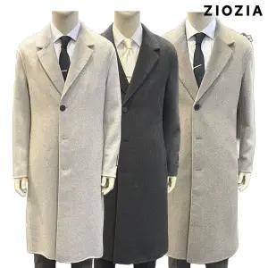 [리버스지오지아](하남점)핸드메이드 세미오버핏 싱글 롱코트 ADE4CG1801