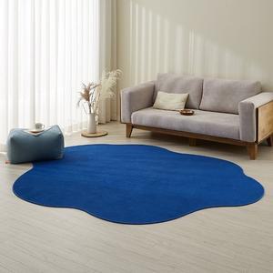 [르헤브] 수플레 비정형 고밀도 극세사 러그 단모 워셔블 카페트 100x150cm