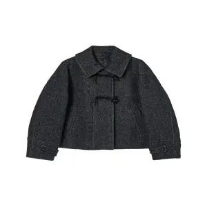 [올리브데올리브] OW4WHA54 토글 장식 숏기장 핸드메이드 코트