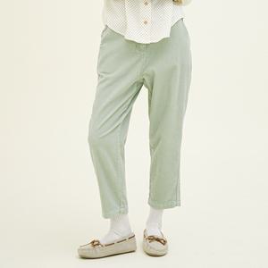 [치키타](센텀시티점)테이퍼드 9부 팬츠 (코듀로이) 세이지그린 244504SSG