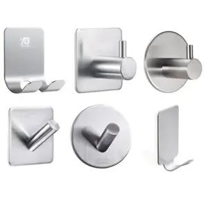 잔솔 스텐 접착식 후크/다용도/걸이/후크/벽/행거/접착/고리/무타공/접착식/부착/벽걸이/붙이는/주방/욕실