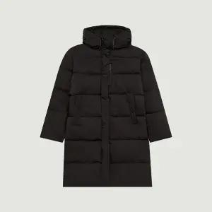 [행텐]덕다운 후드 사이드 슬릿 롱패딩_블랙_CA