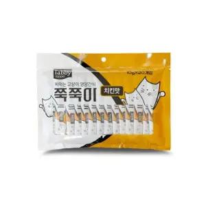 테비 쭉쭉이 짜먹는 고양이간식 치킨맛 10g X 20개