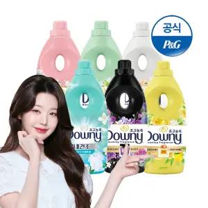 다우니 초고농축 섬유유연제 향수컬렉션/실내건조 혼합1Lx6