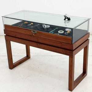 골동품 쇼케이스 선반 보석 옥 유리 디스플레이 매대