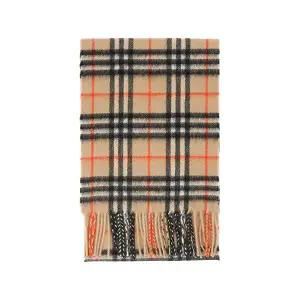 [버버리] 버버리 8089369 B9368 체크 캐시미어 프린지 머플러 목도리