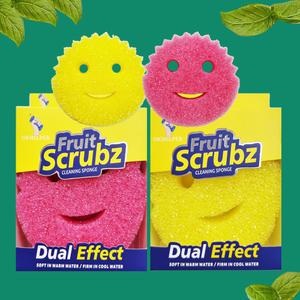 스크럽 스마일 수세미 개별포장 가성비 좋은 노스크래치 스펀지 수세미