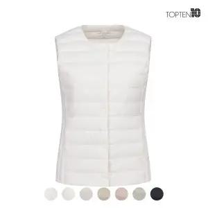 [탑텐] 여성 리얼라이트 구스 크루넥 베스트 A_MSC5VP2552