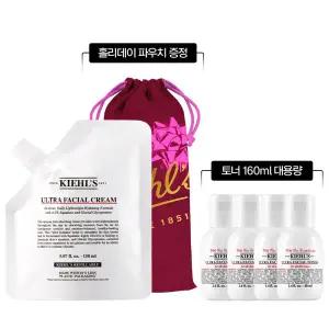 [롯데백화점]키엘 키엘 수분크림 리필 파우치 150ml 세트 (+파우치, 토너 160ml 대용량)