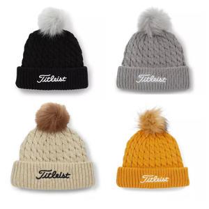 타이틀리스트 비니 투어 폼폼 겨울 방울 골프모자