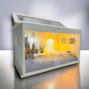 60CM 메추리집 병아리 온도조절 미니 새장 육추기 50X30X30CM 천창 온도조절