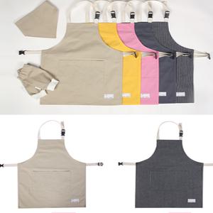 아동 미술 요리 면소재 앞치마세트 두건 토시 택1
