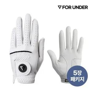 [갤러리아] [포언더 정품] 25년 신상품 반양피 골프장갑_5 장 1팩