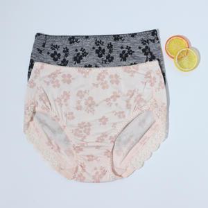 라비앙 국산 인견 여성 꽃무늬 플라워 레이스 노라인 맥시 부인 팬티
