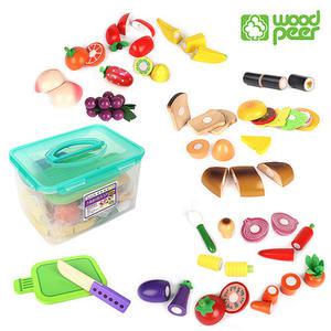 [학습교구] 역할소꿉놀이 원목식품SET