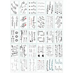 타투스티커 스티커 나비타투 셀프 축제 파티용품 소품 A세트