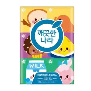 (230매 6입) 깨끗한나라 브레드이발소 미용티슈/갑티슈/사각/티슈/곽티슈/각휴지/미용/휴지/화장/곽휴지