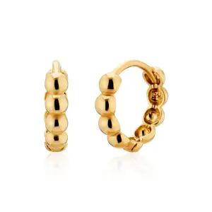 18K 볼륨 캔디볼 원터치 링귀걸이 M 한쌍 PNE40661