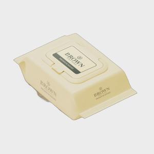 브라운물티슈 프리미엄 카키 신생아 휴대용 물티슈 20매 캡형 12팩